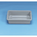 Rubbermaid Commercial Products - Caja estándar de autobus/utilitario, 4.625 galones, gris, plástico, plástico resistente, caja de lavado de platos para organización de cocina/almacenamiento