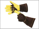 Guantes De Soldador, Guantes De Cuero For Soldar, Manoplas For Chimenea/Camping/Cocina/Jardinería