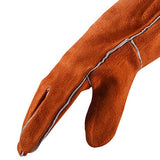 Guantes de Soldador Guantes Resistentes Al Calor Y de 14 Pulgadas para Mig, Soldador Tig, Horno, Camping, Estufa, Chimenea Y Más (