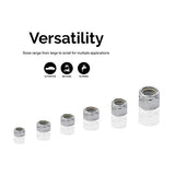 Neiko 50432A Nylon Lock Nut Assortment, 150 Piece