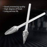 10 Piezas Fresa de Extremo,Juego de Fresas de Carburo de Tungsteno de Vástago de 2,35 mm y Vástago de 1/4"(6 mm) para Amoladora Rotativa DIY