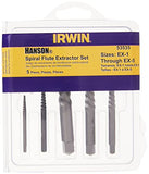 Extractor de tornillos para tornillos en espiral, 5 piezas (53535)