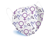 Kleenex Mascarillas, Cubrebocas Ajustable, Bolsa conn 5 piezas de Triple Capa, Edición Especial Día de la Mujer