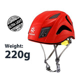 Casco de Escalada Ligero, protección para la Cabeza, Equipo de Rescate de rapel Ajustable
