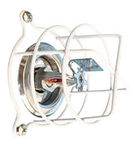 RosyOcean - Protector de cabeza para aspersor de incendios (10 unidades), color blanco para cabezal de aspersor de 1/2 y 3/4 pulgadas para proteger el montaje empotrado y la pared lateral y semiempotrable