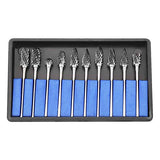 10 Piezas Fresa de Extremo,Juego de Fresas de Carburo de Tungsteno de Vástago de 2,35 mm y Vástago de 1/4"(6 mm) para Amoladora Rotativa DIY