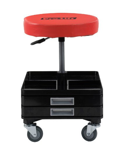Pro-LifT C-3100 Silla neumática Gris con Bandeja de Herramientas Doble, Capacidad de 300 Libras