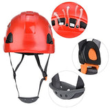 Casco de protección Industrial, Casco de Seguridad, Resistente a Altas temperaturas, cómodo de Llevar para espeleología(28 * 21 * 18cm-Rojo)
