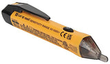Probador de voltaje sin contacto tipo lápiz de 50 a 1000 V CA con alarmas LED sonoras e intermitentes y clip de bolsillo - NCVT-1P Klein Tools
