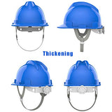 Casco De Seguridad para ConstruccióN, Casco De Servicio Pesado - ala De 2 Pulgadas, FRP Transpirable con Tiras Antisudor.
