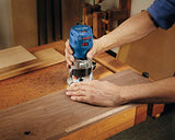 BOSCH GKF125CEK Colt 1.25 HP (máximo) Kit de router de palma de velocidad variable con guía de borde