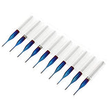 Brocas fresadora 10 Unids  de Carburo de Tungsteno Cortador Recubierto Azul Molino de Fresas Para Pcb Scm Placa de Circuito Máquina de Grabado(0.5mm)