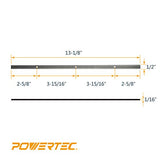 POWERTEC 12802 Cuchillas cepilladoras HSS de 13 pulgadas de repuesto para Craftsman 21743, Delta 22-549 22-555 22-580, Grizzly G0689, POWERTEC PL1300, Steel City 40100 40936 - Juego de 2