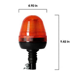 MAIALOT 60 LED giratorio intermitente ámbar baliza de montaje flexible luz estroboscópica tractor luz de advertencia de emergencia para carretilla elevadora camión cortadora UTV