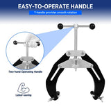 Abrazadera de tubo, 2 a 6 pulgadas, herramienta de alineación de tubería de acero con diseño ligero, abrazadera ultra de alta resistencia con tornillos de acción rápida, color negro