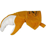 Guantes de soldador y fundición, color dorado, M