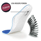 Walkomfy - Plantillas ortopédicas para aliviar el dolor de fascitis plantar, plantillas de soporte de arco para pies planos, insertos de zapatos para hombres y mujeres/deportes absorción de golpes para caminar, correr, senderismo (azul, 9-9.5 mujeres/7-7.