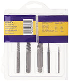 Extractor de tornillos para tornillos en espiral, 5 piezas (53535)