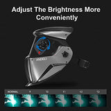 Casco de Soldadura Casco de Soldadura Oscurecimiento automático, Máscara de Soldadura de área con claridad óptica Superior 1/1/1/2