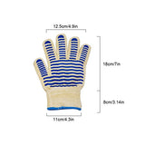 1 par de guantes de silicona para barbacoagos, parrilla de Camping para el hogar, suministros de manoplas para horno y barbacoa