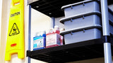 Rubbermaid Commercial Products - Caja estándar de autobus/utilitario, 4.625 galones, gris, plástico, plástico resistente, caja de lavado de platos para organización de cocina/almacenamiento