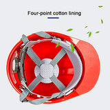 Casco de Seguridad Industrial, Casco de construcción rígido, arnés de 4 Puntos, Casco de Protección, Casco de Trabajo Casco