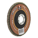NEIKO Disco de solapa 11106A | Rueda abrasiva de óxido de aluminio de grano 40 | 4.5 x 7/8 pulgadas | Tipo plano #27| 10 unidades | Disco de lijado