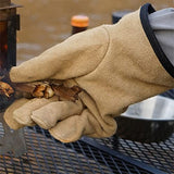 AIXXCUVQ 2 Juegos de 1 par de guantes para barbacoa con aislamiento térmico, ignífugos, gruesos, Unisex, guantes para asar, protectores de soldadura manual para Chef, alta seguridad contra incendios