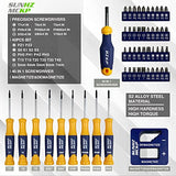SUNHZ MCKP Sunhzmckp Juego De Destornilladores Magnéticos, S2- Aleación De Acero Para Herramientas, Incluye Minidestornillador De Precisión Ranurado/Phillips/Torx, Puntas De Destornillador Reemplazables Co