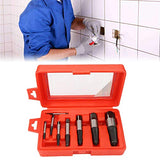 Extractor de tornillos, 8 piezas Extractor de extractores de pernos de tornillo roto Herramienta de extracción de pernos de tornillo dañados