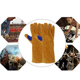 Guantes  de Soldador Cuero Alta Temperatura de Resistencia al Desgaste Sección de Aislamiento Caliente Línea de Fuego Soldadura eléctrica Soldadura