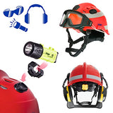 Casco de Rescate y Combate contra Incendios HPS 3500 con Goggles (Rojo)