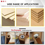 Hilitchi Kit de 120 piezas de insertos roscados, tuercas de inserción roscadas hexagonales, insertos de madera roscados, tornillo en tuerca, cierre roscado para muebles de madera (kit surtido de 1/4 pulgadas + 5/16 pulgadas, 120 piezas)