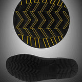 DUANGUOYAN Botas de Lluvia- Botas de Lluvia de Color de Contraste de Costura para Hombres en el Tubo Botas de Goma Antideslizantes Impermeables Cubierta de Zapato Impermeable Ajustable para Hombres