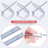 Hilitchi Molly and Toggle Bolt - Perno de tuerca de acero cincado (30 unidades, 1/8 pulgadas)