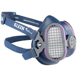 Máscara facial, kit de respirador P100, incluye máscara respiradora y filtro de repuesto, 2 piezas Klein Tools 80044, Negro, M/L with Extra Replacement Filters