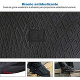 EMAGIE Protector de Zapatos Impermeable Cubiertas de Botas a Prueba de Agua Lluvia Nieve Cubrebotas con Tacones Reflectantes para Hombre Mujer Exteriores Bicicleta Motocicleta Viaje(L)