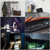 PHIXTON Linternas LED recargables de alto lúmenes, potente linterna táctica de 10000 lúmenes, luces de bolsillo XHP90 de alta potencia, doble fuente, banco de energía, pantalla de batería, para trabajo de senderismo de emergencia