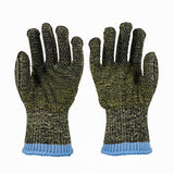 HTR Guantes de trabajo de seguridad resistentes a cortes y al calor con puntos de agarre en la palma, ignífugos, camuflaje, grandes, 1 par