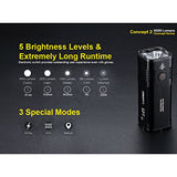 Nitecore Concept 2 6500 lúmenes - Luz Recargable compacta, Color Negro
