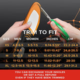 {Nuevo 2022} Plantillas de Calzado Deportivo para Hombre y Mujer - Ideal para deportes activos, Caminar, Correr, Entrenamiento, Senderismo, Hockey - Inserciones de extra absorción de impactos - Plantillas ortopédicas cómodas para zapatillas de deporte par