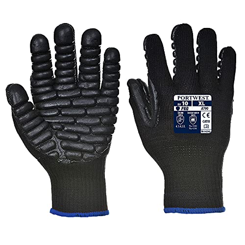 Portwest A790 Guantes de seguridad con absorción de golpes con cápsulas antivibración ANSI