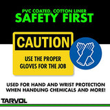 Resistente a los Agentes químicos guantes de PVC (Heavy Duty de grado industrial) largo Cuff ofrece muñeca & Antebrazo Protección – perfecto para la limpieza y protección de ácido, Grasa, aceite, Lab, disolventes, & más.