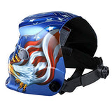 Casco o Careta para Soldar Fotosensible Electrónica Auto Oscurecimiento Uso Industrial Original Retro Protección Casco para Soldar Soldadura Mascara para Soldar Diseño Aguila Azul
