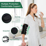 Wahopy Codera de compresión, férula extraíble y correa de apoyo estable para codo de tenista, codo de golf, tendinitis, nervio cubital, dolor de síndrome de túnel cubital, para hombres y mujeres, dormir y uso diario