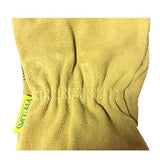 Guantes de soldador Guantelete Resistente a Las Llamas Amarillo Claro