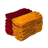 Guantes de Soldador guantes para chimeneas con leña,guantes de trabajo resistentes al calor para soldadores,barbacoa,jardinería,camping,estufa,chimenea (Color : Red)
