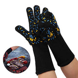 Guante de Cocina BBQ, Guantes Ignífugos de 800 Fire 1482 ° F Para Horno Resistente A Altas Temperaturas, Guantes de Trabajo Antideslizantes Con Puño Largo Extendido Para Cocinar A La Parrilla (1 Par)