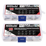 Hilitchi KSD301 - 20 interruptores de control térmico para termostato NO y NC, 40 C a 135 C, kit surtido de interruptores de control térmico con disco bimetal Para electrodomésticos domésticos