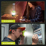 ThorFire CL01 - Linterna LED para Acampada, manivela, USB, Recargable, Plegable, Linterna de Emergencia, luz Nocturna, lámpara para Camping, Senderismo, Tienda de campaña, jardín, Patio